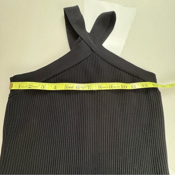 REVOLVE House of Harlow 1960 Ribbed Body-con Black Dress Halter - Picture 8 of 8